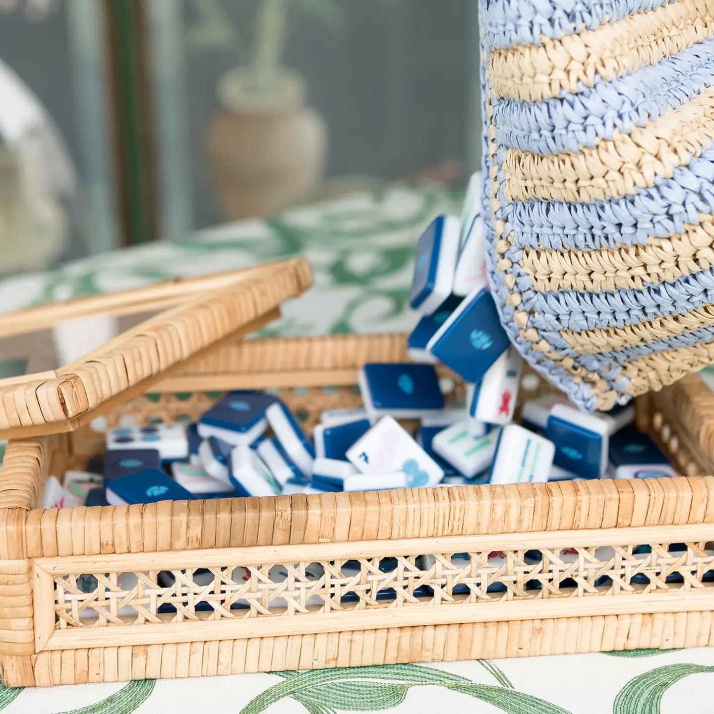 Rattan Tile Box – Racks & Raquets