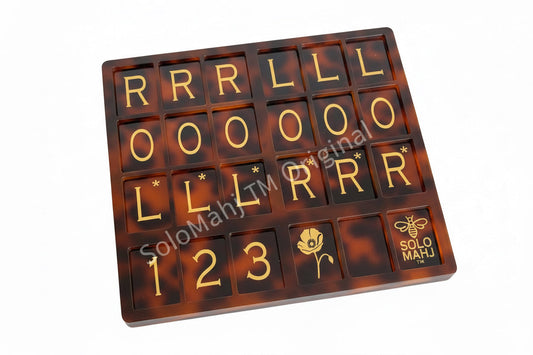 SoloMahj Poppy Board – Tortoise Special Edition (Large Tiles)