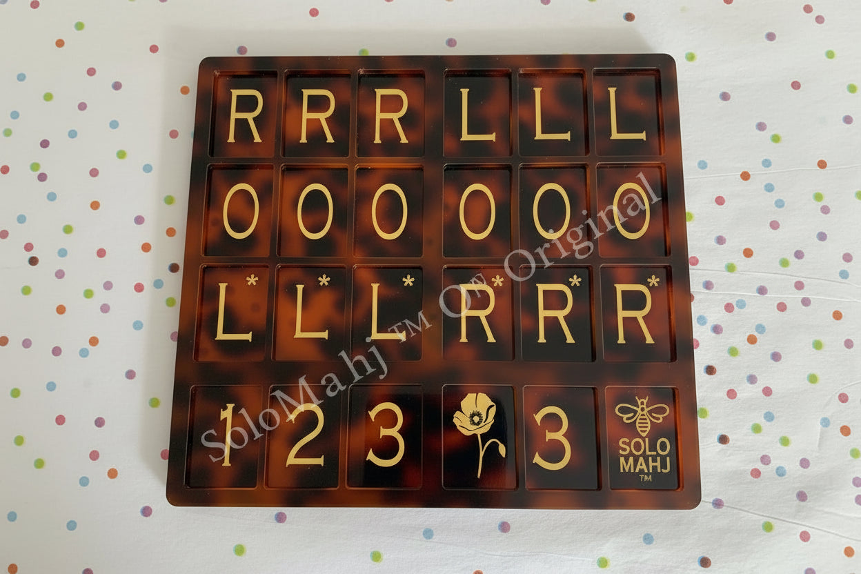SoloMahj Poppy Board – Tortoise Special Edition (Large Tiles)