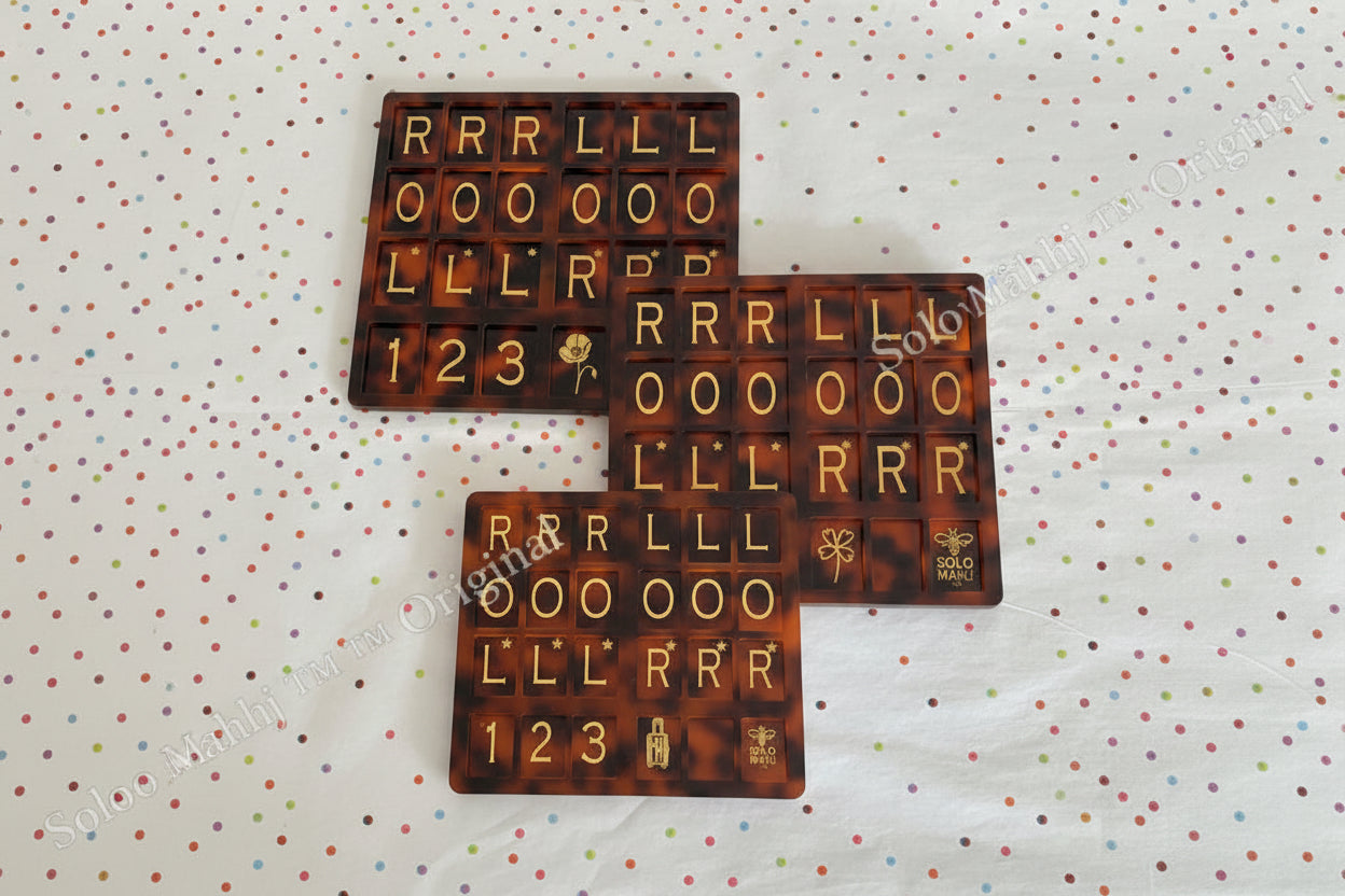 SoloMahj Poppy Board – Tortoise Special Edition (Large Tiles)