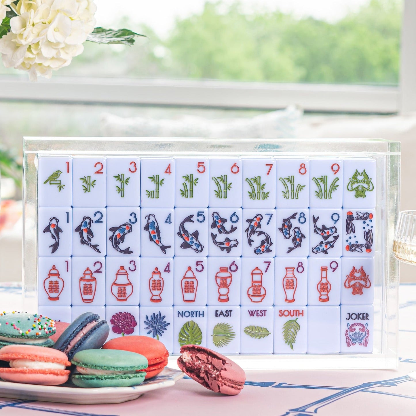 LUCITE MAHJONG TILE DISPLAY BOX