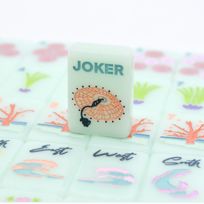 Middle + Main Barrier Island Tile Mahjong Set