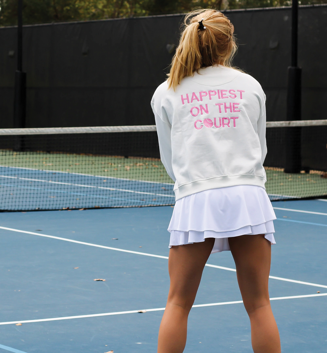 Happiest On The Court®Tennis Sweatshirt