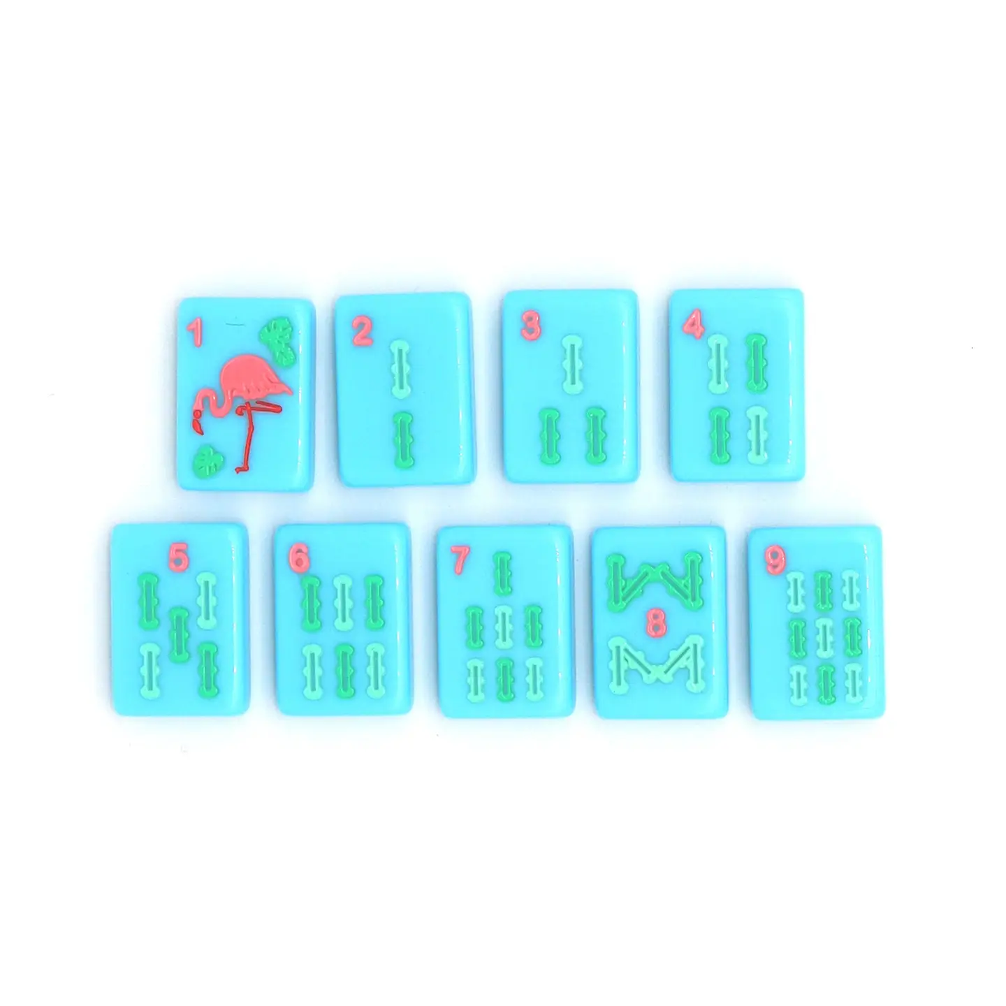 Blue Island Mahjong Tiles by The Mahjong House