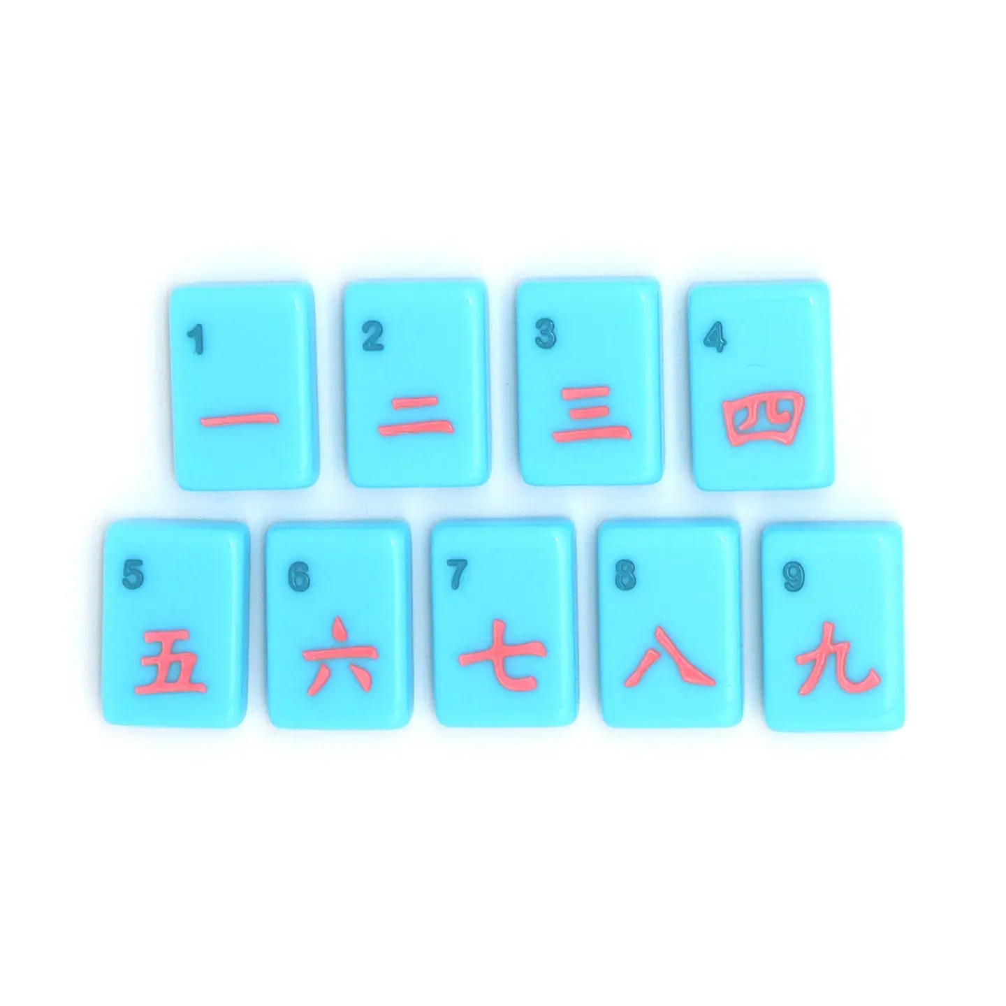 Blue Island Mahjong Tiles by The Mahjong House