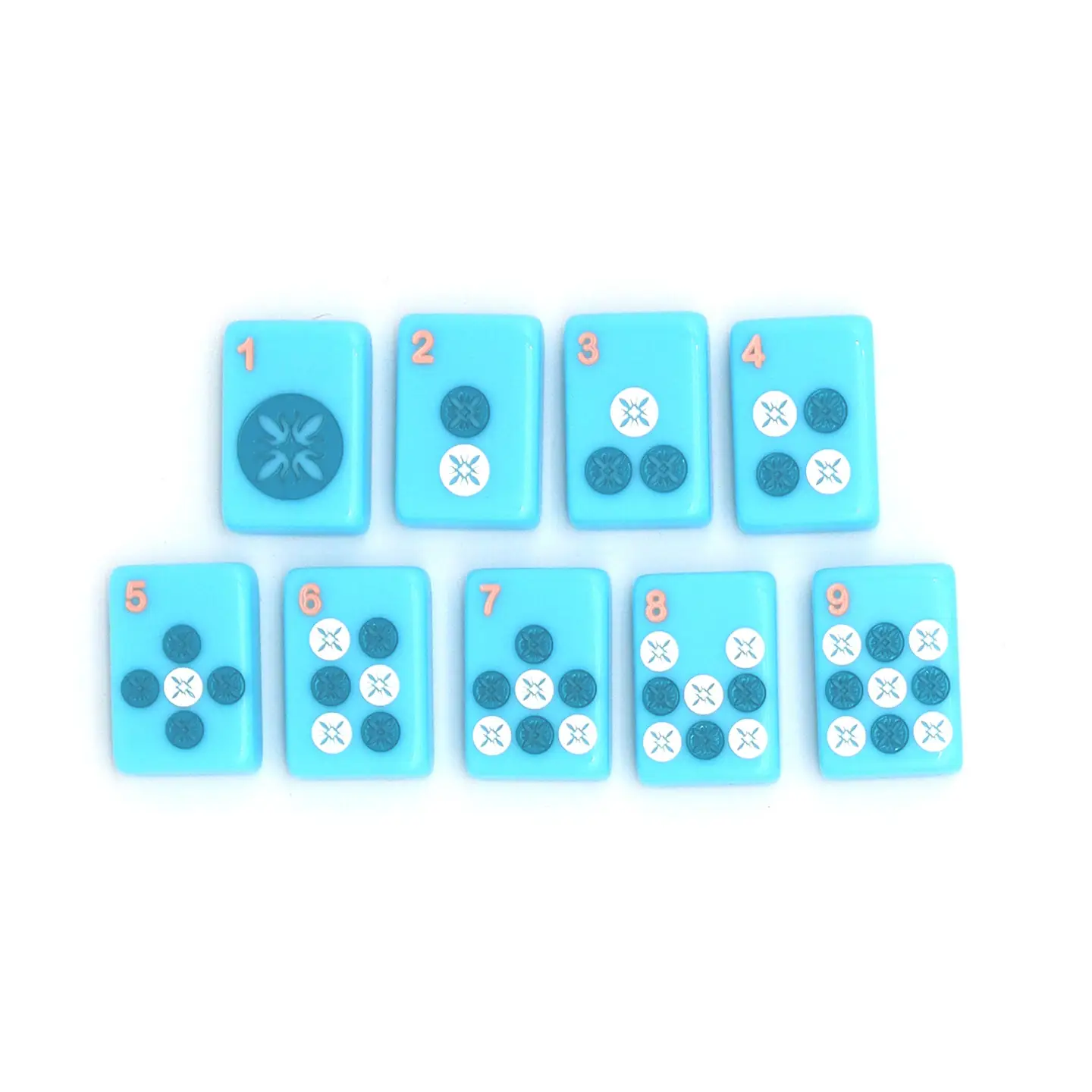 Blue Island Mahjong Tiles by The Mahjong House