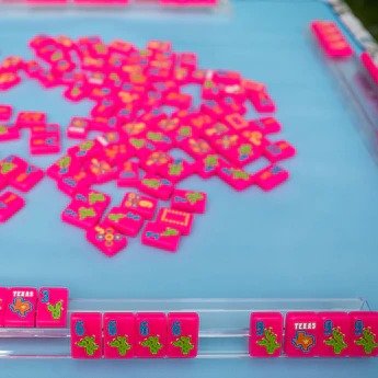 Clear Acrylic Magnetic Mahjong Racks (Set of Four)