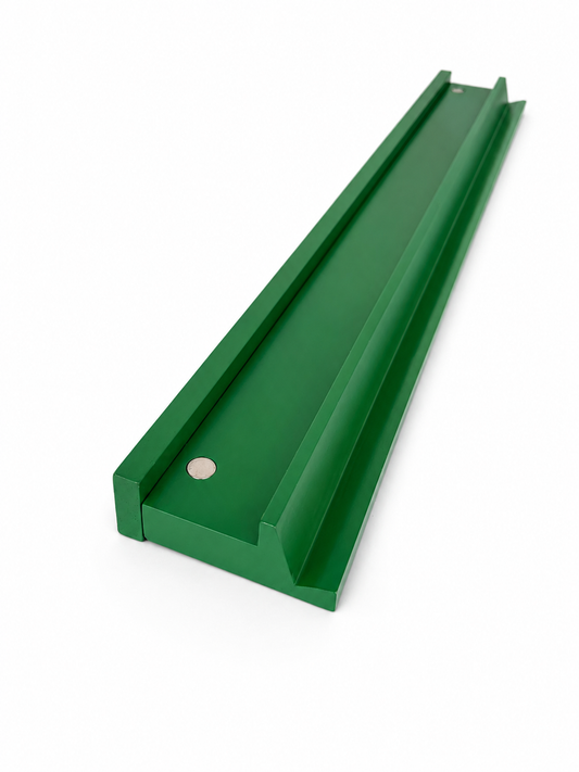 Green wooden mahjong racks