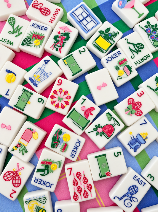 Tennis mahjong tiles